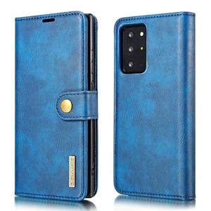 dg.ming Voor Samsung Galaxy Note20 Ultra DG. MING Crazy Horse Texture Flip Afneembare magnetische lederen kast met houder & kaartslots & portemonnee (blauw)