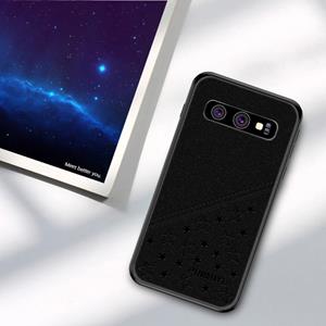 huismerk PINWUYO volledige waterdicht slagvast PC + TPU + PU Case voor Galaxy S10 (zwart)