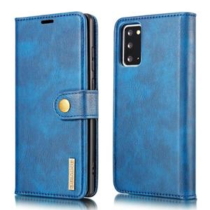 dg.ming Voor Samsung Galaxy Note20 DG. MING Crazy Horse Texture Flip Afneembare magnetische lederen kast met houder & kaartslots & portemonnee (blauw)