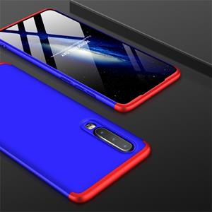 Huismerk GKK drie stage splicing volledige dekking PC Case voor Huawei P30 (blauw + rood)