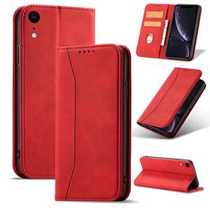 huismerk Magnetische Dual-Fold Lederen Case voor iPhone XR