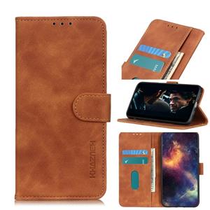 huismerk Voor iPhone SE 2020 Retro Texture PU + TPU Horizontal Flip Leather Case met Houder & Card Slots & Wallet(Brown)