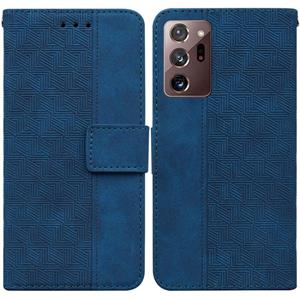 huismerk Voor Samsung Galaxy Note20 Ultra Geometric reliëf lederen telefooncase