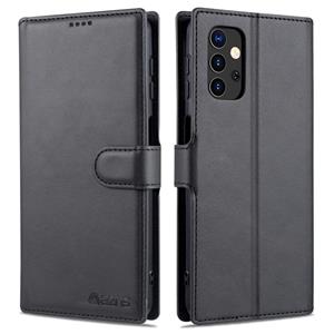 Voor Samsung Galaxy A32 5G AZNS Kalf Textuur Horizontale Flip Lederen Case met Houder & Kaart Slots & Portemonnee & Foto Frame (Zwart)