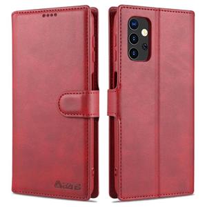 Voor Samsung Galaxy A32 5G AZNS Kalf Textuur Horizontale Flip Lederen Case met Houder & Kaart Slots & Portemonnee & Foto Frame (Rood)