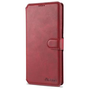 Voor Samsung Galaxy S21 Ultra 5G AZNS Kalf Textuur Horizontale Flip Lederen Case met Houder & Kaart Slots & Portemonnee & Foto Frame (Rood)