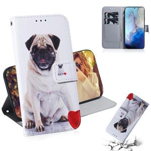 huismerk Voor Galaxy S20 Gecombineerd Patroon Magnetic Attraction Horizontale Flip Lederen case Support Holder & Card Slot & Wallet(Pugs)