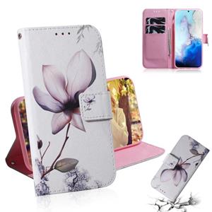 huismerk Voor Galaxy S20 Gecombineerd Patroon Magnetic Attraction Horizontale Flip Lederen kast Support Holder & Card Slot & Wallet(Magnolia Flower)