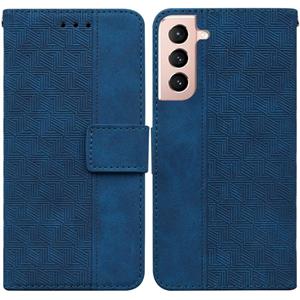 huismerk Voor Samsung Galaxy S22 + 5G geometrische reliëf lederen telefooncase