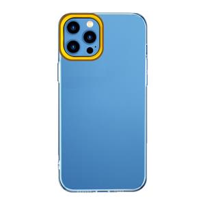 huismerk Transparante siliconencase voor iphone 13 pro max (bruin en wit)