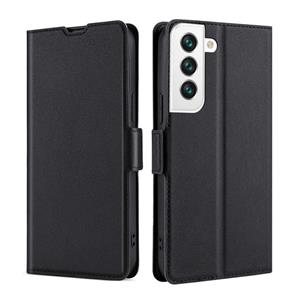 huismerk Voor Samaung Galaxy S22 5G Ultra-Thin Voltage Buckle PU + TPU Horizontale Flip Lederen Case met Houder & Card Slot