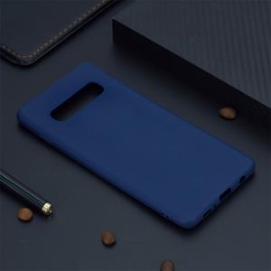 huismerk Candy Color TPU Case voor Samsung Galaxy S10 (blauw)