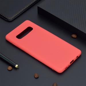 huismerk Candy Color TPU Case voor Samsung Galaxy S10 (rood)