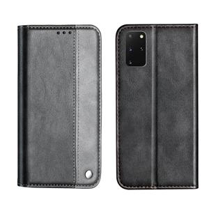 huismerk Voor Galaxy S20+ Business Solid Color Stitching Horizontal Flip Leather Case met Holder & Card Slots(Grijs)