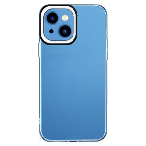 huismerk Transparante siliconencase voor iPhone 13 (zwart en wit)