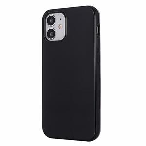 huismerk Solid Color TPU Beschermhoes voor iPhone 12 mini(Zwart)