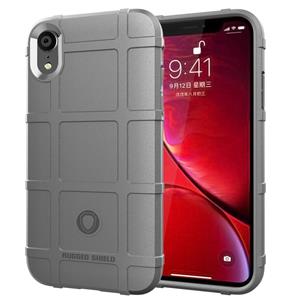 huismerk Volledige dekking schokbestendig TPU Case voor iPhone XR (grijs)