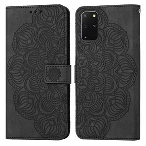 huismerk Voor Samsung Galaxy S20+ Mandala reliëf lederen telefoonhoesje