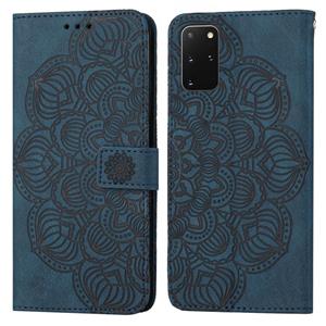 huismerk Voor Samsung Galaxy S20+ Mandala reliëf lederen telefoonhoesje