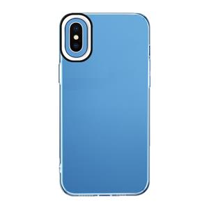 huismerk Transparante siliconencase voor iPhone XS MAX (zwart en wit)