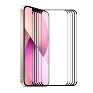 5 stks Enkay Hat-Prince Full Lijm Gehard Glas 6D Volledige dekking Anti-Krasbeschermer voor iPhone 13 Mini