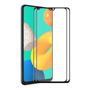 Voor Samsung Galaxy M32 4G 2 stks Enkay Hat-Prince Full Lijm Gehard Glas 6D Volledige dekking Anti-Krasbeschermer