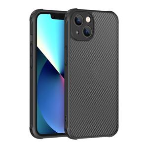 huismerk Koolstofvezel PC + TPU-hoesje voor iPhone 13 Pro Max