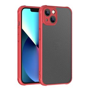 huismerk Koolstofvezel PC + TPU-hoesje voor iPhone 13 Pro Max