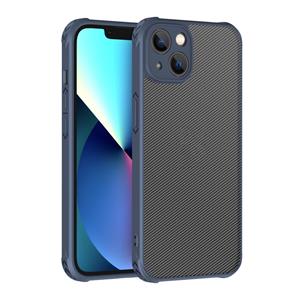 huismerk Koolstofvezel PC + TPU-hoesje voor iPhone 13 Pro Max