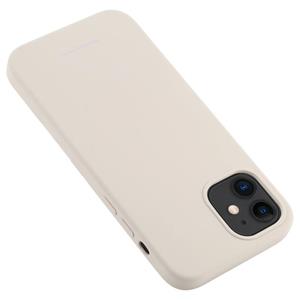 Voor iPhone 12 GOOSPERY SILICONEN Solid Color Soft Liquid Silicon Siliconen Schokbestendige Zachte TPU-behuizing (Stone Grey)