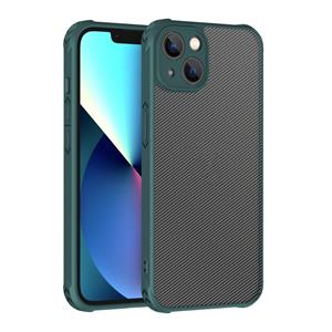 huismerk Koolstofvezel PC + TPU-hoesje voor iPhone 13 Pro Max