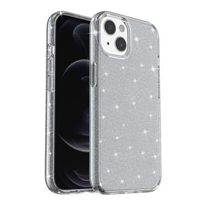 huismerk Shockproof Terminator Style Glitter Powder Protective Case For iPhone 13 mini(Grey)