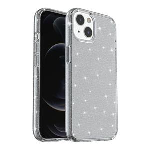 huismerk Schokbestendige Terminator Stijl Glitter Poeder Beschermhoes Voor iPhone 13 (Gray)