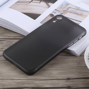 Huismerk Ultradunne mat PP Case voor iPhone XR(Black)