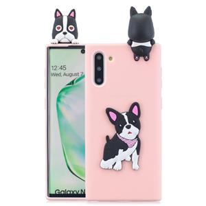 huismerk Voor Galaxy Note 10 3D Cartoon patroon schokbestendige TPU beschermende case (schattige hond)