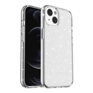 huismerk Shockproof Terminator Style Glitter Powder Protective Case For iPhone 13(White)