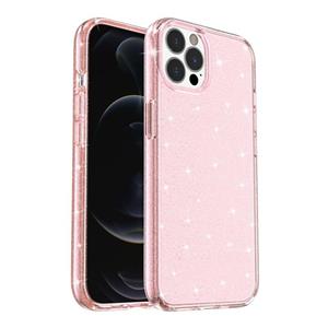 huismerk Schokbestendige Terminator Stijl Glitter Poeder Beschermhoes Voor iPhone 13 Pro (Pink)