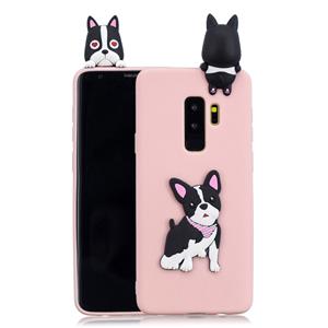 huismerk Voor Galaxy S9 + 3D Cartoon patroon schokbestendige TPU beschermende case (schattige hond)