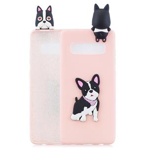 huismerk Voor Galaxy S10 3D Cartoon patroon schokbestendige TPU beschermende case (schattige hond)