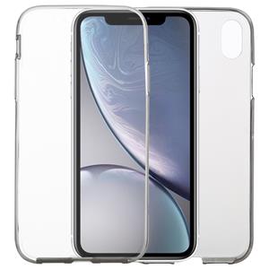 Huismerk Ultra dun dubbelzijdig volledige transparante TPU Case voor iPhone XR (grijs)