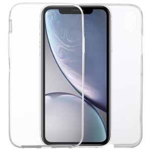 Huismerk Ultradunne dubbelzijdige volledige dekking transparante TPU Case voor iPhone XR (transparant)