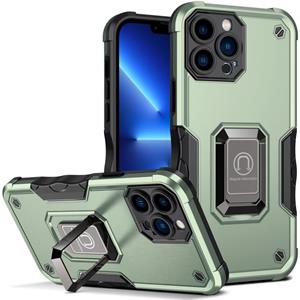 huismerk Ringhouder Antislip Armor Telefoon Case voor iPhone 13 Pro Max