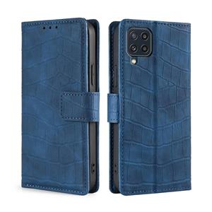 huismerk Voor Samsung Galaxy M32 Skin Feel Crocodile Texture Magnetische Clasp Horizontale Flip PU Lederen Case Met Houder & Card Slots & Portemonnee