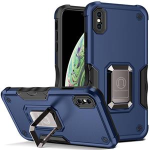 huismerk Ringhouder Antislip Armor Telefoon Case voor iPhone XR