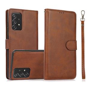 huismerk For Samsung Galaxy A52 5G / 4G Calf Texture 2 in 1 Detachable Magnetic Back Cover Horizontal Flip Leather Case with Holder & Card Slots & Wallet & Pho