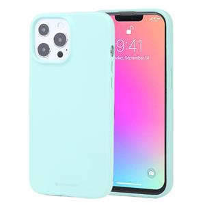 goospery Goosspery Soft Feeling Liquid TPU Shockproof Soft Case voor iPhone 13 Pro (Mint Green)