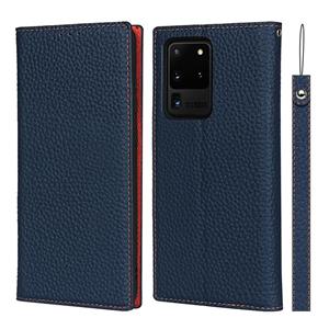 huismerk Voor Samsung Galaxy S20 Ultra Litchi Textuur Horizontale Flip Top Laag Koeienhuid Lederen Case met Houder & Kaart Slots & Portemonnee & Strap & Wire W