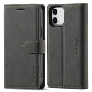 Forwenw f1 serie matte sterke magnetism horizontale flip lederen tas met houder & kaart slots & portemonnee en fotolijst voor iPhone 13