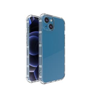 huismerk Straight Side Dual Bone Anti-fall TPU Transparent Protective Case For iPhone 13