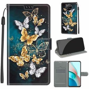 huismerk Voor Xiaomi Redmi Note 9 5G / 9T Voltage Gekleurde Tekening Magnetische Clasp Horizontale Flip PU Lederen Case met Houder & Card Slots (C20 Gold Silve